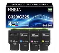 Cartucho Tóner C320 C325, Cartuchos Tóner Compatibles 006R04823 006R04820 006R04821 006R04822 para Xerox C320 C320DNI C325 C325DNI Impresoras,4 Colors-1 Pack
