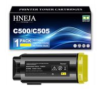 Cartucho Tóner C500 C505, Cartuchos Tóner Compatibles 106R03876 106R03873 106R03874 106R03875 para Xerox VersaLink C500 C500N C500DN C505 C505N C505DN Impresoras,Yellow-1 Pack