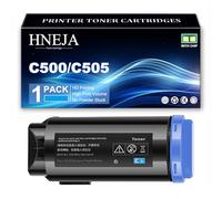 Cartucho Tóner C500 C505, Cartuchos Tóner Compatibles 106R03876 106R03873 106R03874 106R03875 para Xerox VersaLink C500 C500N C500DN C505 C505N C505DN Impresoras,Cyan-1 Pack