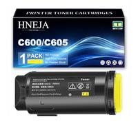 Cartucho Tóner C600 / C605, Compatible Cartuchos Tóner 106R03907 106R03904 106R03905 106R03906 para Xerox VersaLink C600 C605 Impresora,Yellow-1 Pack
