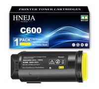 Cartucho Tóner C600, Compatible Cartuchos Tóner 106R03923 106R03920 106R03921 106R03922 para Xerox VersaLink C600 C600N C600DN C600DT C600DX C600DXF C600DXP Impresora,Yellow-1 Pack