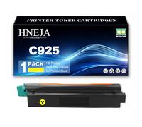 Cartucho Tóner C925, Cartuchos Tóner Compatibles C925H2KG C925H2CG C925H2MG C925H2YG para Lexmark C925 C925de X925 X925de Impresoras,Yellow-1 Pack