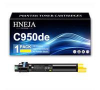 Cartucho Tóner C950de, Compatible Cartuchos Tóner C950X2KG C950X2CG C950X2MG C950X2YG para Lexmark C950de C950dte Impresoras,Yellow-1 Pack
