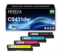 Cartucho Tóner Compatible para Lexmark CS331dw CS431dw CX331adwe CX431adw Impresoras, Reemplazo Cartucho Tóner Alta Capacidad 20N20K0 20N20C0 20N20M0 20N20Y0,4 Colors-1 Pack