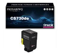 Cartucho Tóner Compatible para Lexmark CS730de CS735de CX730de CX735adse | Cartuchos Tóner 71C20K0 71C20C0 71C20M0 71C20Y0 Compatibles CX737adzse,Magenta-1 Pack