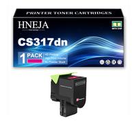 Cartucho Tóner CS317dn, Compatible 71B20K0 71B20C0 71B20Y0 71B20M0 | para Lexmark CS317dn CX317dn CS417dn CX417de CS517de CX517de Impresora,Magenta-1 Pack
