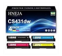 Cartucho Tóner CS431dw, Cartuchos Tóner Compatibles 20N20K0 20N20C0 20N20M0 20N20Y0 para Lexmark CS331dw CS431dw CX331adwe CX431adw Impresoras,4 Colors-1 Pack