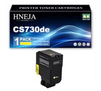 Cartucho Tóner CS730de, Compatible 71C20K0 71C20C0 71C20M0 71C20Y0 | para Lexmark CS730de CX730de CS735de CX735adse CX737adzse Impresora,Yellow-1 Pack