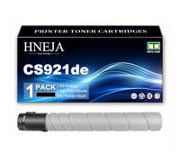 Cartucho Tóner CS921de, Compatible 76C00K0 76C00C0 76C00Y0 76C00M0 | para Lexmark CS921de CS923de CX920de CX921de CX922de CX923dte CX923dxe CX924dte CX924dxe Impresoras,Black-1 Pack