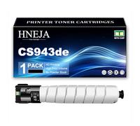 Cartucho Tóner CS943de, Cartuchos Tóner Compatibles 73D0HK0 73D0HC0 73D0HM0 73D0HY0 para Lexmark CS943de Impresora,Black-1 Pack