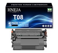 Cartucho Tóner T08, Cartuchos Tóner Compatibles 3010C005AA para Canon I-SENSYS X 1238i 1238iF 1238P 1238R Impresoras,Black-1 Pack