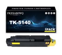 Cartucho Tóner TK-5140, Cartuchos Tóner TK-5140K TK-5140C TK-5140M TK-5140Y para Kyocera ECOSYS M6030cdn M6530cdn P6130cdn Impresoras,Yellow-1 Pack