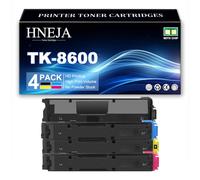 Cartucho Tóner TK-8600 para Kyocera FS-C8650DN FS-C8600DN Impresoras | Cartuchos Tóner Compatibles TK-8600K TK-8600C TK-8600M TK-8600Y | Alto Rendimiento,4 Colors-1 Pack