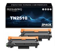 Cartucho Tóner TN2510 para Brother HL-L2400DWE HL-L2442DW HL-L2400DW HL-L2445DW HL-L2447DW MFC-L2960DW MFC-2980DW DCP-L2620DW DCP-L2665DW DCP-L2660DW Impresoras,Black-2 Pack