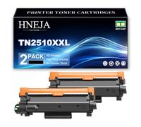 Cartucho Tóner TN2510XXL para Brother MFC-L2800DW MFC-L2827DWXL MFC-L2835DW MFC-L2860DW MFC-L2860DWE MFC-L2960dw MFC-L2980dw DCP-L2600D DCP-L2620DW DCP-L2665DW Impresoras,Black-2 Pack