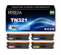 Cartucho Tóner TN321 para Brother HL-L8250CDN HL-L8350CDW DCP-L8400CDN | Cartuchos Tóner TN321BK TN321C TN321M TN321Y, Compatibles DCP-L8450CDW MFC-L8600CDW MFC-L8650CDW,4 Colors-1 Pack