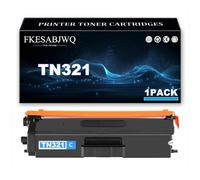 Cartucho Tóner TN321 para Brother HL-L8350CDW DCP-L8450CDW MFC-L8850CDW | Cartuchos Tóner TN321BK TN321C TN321M TN321Y, Compatibles HL-L8250CDN DCP-L8400CDN MFC-L8600CDW MFC-L8650CDW,Cyan-1 Pack