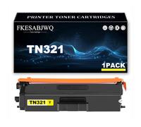 Cartucho Tóner TN321 para Brother HL-L8350CDW DCP-L8450CDW MFC-L8850CDW | Cartuchos Tóner TN321BK TN321C TN321M TN321Y, Compatibles HL-L8250CDN DCP-L8400CDN MFC-L8600CDW MFC-L8650CDW,Yellow-1 Pack