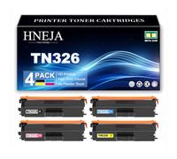 Cartucho Tóner TN326 para Brother HL-L8250CDN DCP-L8400CDN MFC-L8600CDW | Cartuchos Tóner TN326BK TN326C TN326M TN326Y, Compatibles HL-L8350CDW DCP-L8450CDW MFC-L8650CDW MFC-L8850CDW,4 Colors-1 Pack