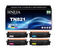 Cartucho Tóner TN821 para Brother HL-L9430CDN HL-L9470CDN MFC-L9630CDN | Cartuchos Tóner TN821BK TN821C TN821M TN821Y, Compatibles MFC-L9670CDN HL-L9470CDNT HL-L9470CDNTT,4 Colors-1 Pack