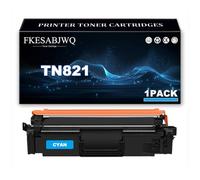 Cartucho Tóner TN821 para Brother MFC-L9670CDN MFC-L9630CDN HL-L9470CDN | Cartuchos Tóner TN821BK TN821C TN821M TN821Y Compatibles HL-L9430CDN,Cyan-1 Pack