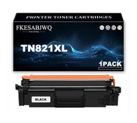 Cartucho Tóner TN821XL para Brother HL-L9470CDN HL-L9430CDN MFC-L9670CDN | Cartuchos Tóner TN821XLBK TN821XLC TN821XLM TN821XLY Compatibles MFC-L9630CDN,Black-1 Pack