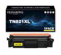 Cartucho Tóner TN821XL para Brother HL-L9470CDN HL-L9430CDN MFC-L9670CDN | Cartuchos Tóner TN821XLBK TN821XLC TN821XLM TN821XLY Compatibles MFC-L9630CDN,Yellow-1 Pack