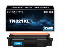 Cartucho Tóner TN821XL para Brother HL-L9470CDN HL-L9430CDN MFC-L9670CDN | Cartuchos Tóner TN821XLBK TN821XLC TN821XLM TN821XLY Compatibles MFC-L9630CDN,Cyan-1 Pack