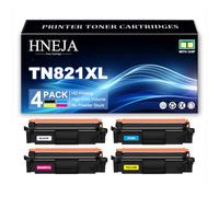 Cartucho Tóner TN821XL para Brother MFC-L9630CDN MFC-L9670CDN HL-L9470CDN | Cartuchos Tóner TN821XLBK TN821XLC TN821XLM TN821XLY, Compatibles HL-L9430CDN HL-L9470CDNT HL-L9470CDNTT,4 Colors-1 Pack