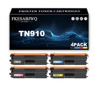 Cartucho Tóner TN910, Cartuchos Tóner TN910BK TN910C TN910M TN910Y para Brother DCP-L8410CDW MFC-L8610CDW MFC-L8690CDW MFC-L8900CDW HL-L8260CDW HL-L8360CDWT Impresoras,4 Colors-1 Pack