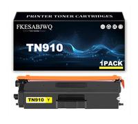 Cartucho Tóner TN910, Cartuchos Tóner TN910BK TN910C TN910M TN910Y para Brother DCP-L8410CDW MFC-L8610CDW MFC-L8690CDW MFC-L8900CDW HL-L8260CDW HL-L8360CDWT Impresoras,Yellow-1 Pack