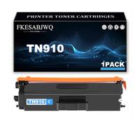 Cartucho Tóner TN910, Cartuchos Tóner TN910BK TN910C TN910M TN910Y para Brother DCP-L8410CDW MFC-L8610CDW MFC-L8690CDW MFC-L8900CDW HL-L8260CDW HL-L8360CDWT Impresoras,Cyan-1 Pack