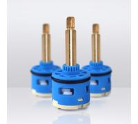 Cartuchos cerámicos de 35mm, recambio de cartuchos cerámicos de 4 vías para grifo monomando de ducha, válvula cerámica para grifo (Model 87)