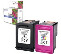 Cartuchos compatibles con HP 703XL negro + 703 XL color 703XL Cartucho de impresora Deskjet Ink Advantage All-in-One K109G K109A K209 K209A K510 D730 F735 K100 K200 Printer