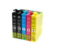 Cartuchos compatibles Multipack (5 PCS) T1285 Cartuchos de tinta para Epson 2 X T1281-1 X T1282 T1283 T1284 compatible con Epson S22 SX125 420W BX305FW-T12814020