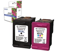 Cartuchos compatibles para HP 901 XL negro + 901 XL color 901XL Cartucho impresora Officejet 4500, J4500 WiFi, J4524, J4535, J4580, J4585, J4600, J4624, J4660AIO, J46885, J4680 0, J48 60, G510n, G510