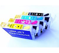 Cartuchos compatibles Recargables wf2750 DWF, wf2760 DWF vacíos para Epson Workforce Kit Exclusivo para Impresoras wf2750 y wf2760