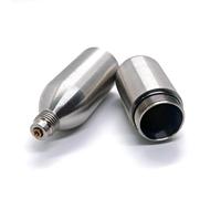 Cartuchos de CO2 recargables de acero inoxidable para herramientas neumáticas, refrescos carbonatados, extinción de incendios, respiratorios, acuarios, vinos (cartucho de 16 g)