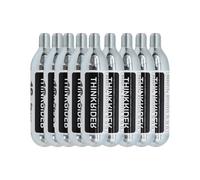 Cartuchos de CO2 roscados ThinkRider de 16 g o inflador de CO2 para neumáticos de bicicleta - Cartucho para inflador de CO2 con conexión roscada 16gX10 pack