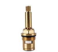 Cartuchos de disco de cerámica de repuesto para el cuarto de giro 20 dientes BSP 1/2"suministrados con tornillos de latón sólido, cartucho interior para grifo mezclador de lavabo de baño de disco de