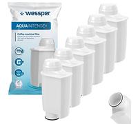 Cartuchos de filtro de agua Wessper AQUAINTENSE para cafetera automática, cartucho de repuesto compatible con Saeco CA6702/00, Brita Intenza, Philips - paquete de 6