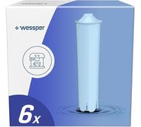 Cartuchos de filtro de agua Wessper para cafetera, cartuchos de filtro para cafeteras automáticas, compatible con Jura 71312 Blue, GIGA, ENA, Micro, IMPRESSA - 6 unidades