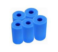 Cartuchos de filtro lavables para piscina, tipo A, juego de 5 filtros de espuma de esponja, color azul.