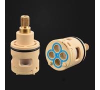 Cartuchos de grifo de 22/24/26mm, válvula de cartucho de disco cerámico para grifos de 33/35/40mm, recambio para grifos monomando de fregadero de cocina, lavabo y ducha de baño (EE-26MM)