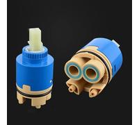 Cartuchos de grifo de 22/24/26mm, válvula de cartucho de disco cerámico para grifos de 33/35/40mm, recambio para grifos monomando de fregadero de cocina, lavabo y ducha de baño (HH-35MM)