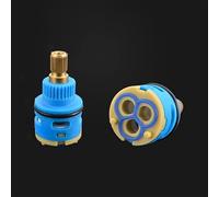 Cartuchos de grifo de 22/24/26mm, válvula de cartucho de disco cerámico para grifos de 33/35/40mm, recambio para grifos monomando de fregadero de cocina, lavabo y ducha de baño (CC-22MM)