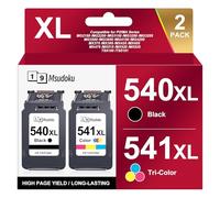 Cartuchos de impresora PG-540XL CL-541XL PG-540 Negro CL-540 Compatible para cartuchos de impresora Canon 540 541 para PIXMA TS5150 MG3650 MG3350 TS5151 MG3150 MG3250 MX535 MX475 MG4250 (negro, color)