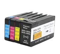 Cartuchos de impresora universales 955XL 952XL 953XL 954XL compatibles con HP Officejet Pro 7740/8210/8710/5, 8716, 8720/5, 8730, 8740 y P2724dw(1 SET)