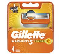 Cartuchos de recambio para cuchillas de afeitar Gillette Fusion Power - Pack de 4