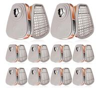 Cartuchos de respirador 6001, filtros de partículas para respirador medio y completo contra el polvo/gas/vapor orgánico/químicos, filtros reemplazables compatibles con respiradores de las series 6000,